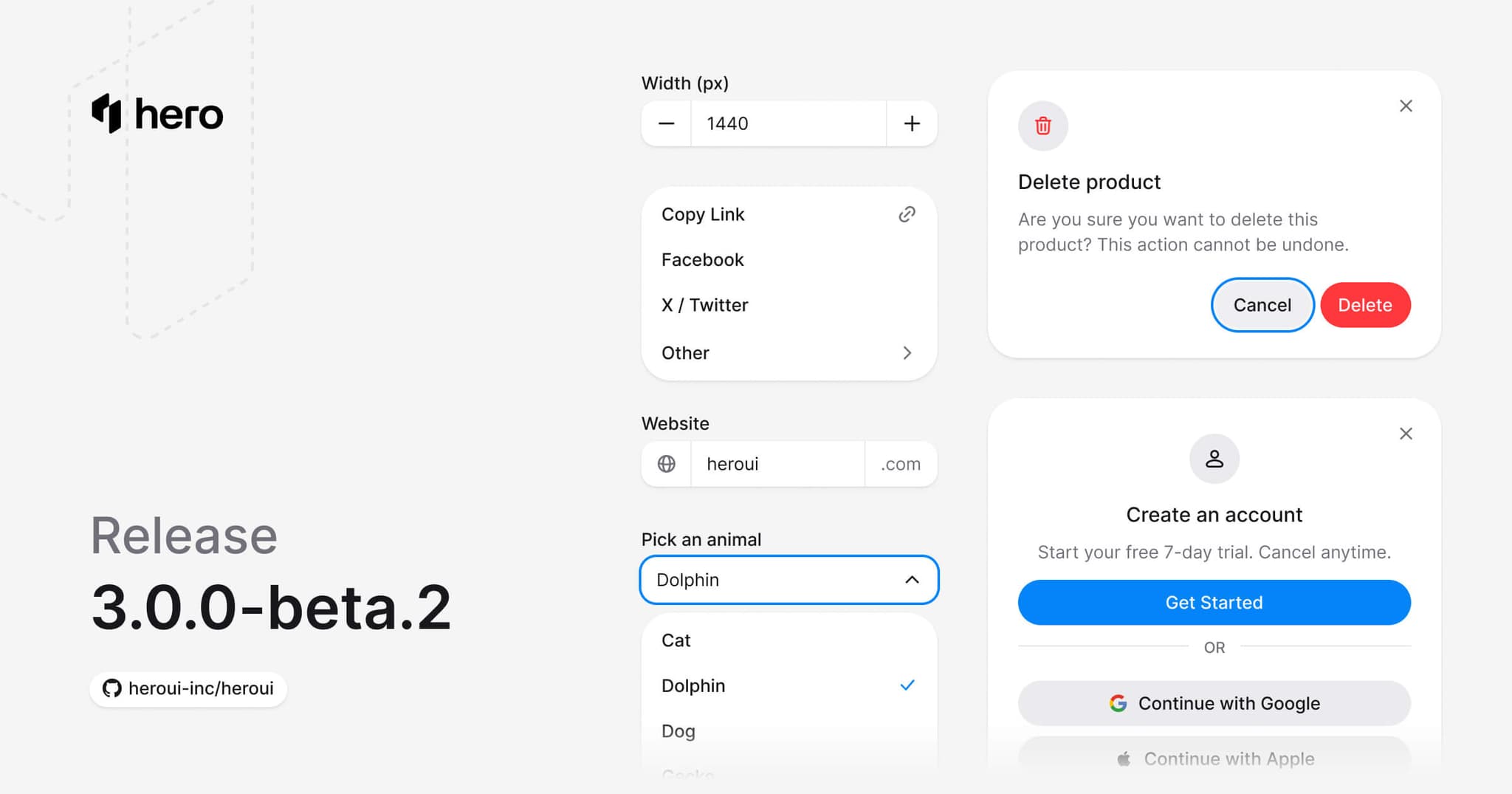HeroUI v3 Beta 2